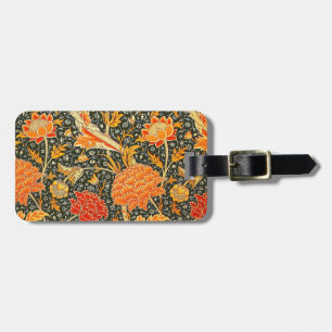 Étiquette À Bagage Motif floral vintage William Morris Cray