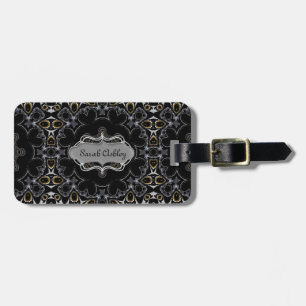 Étiquette À Bagage Motif géométrique médiéval gothique personnalisé