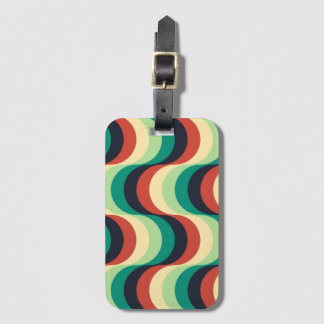 Étiquette À Bagage Motif géométrique moderne