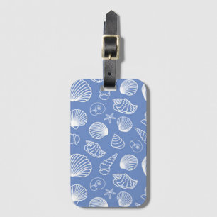 Étiquette À Bagage Motif impertinent de coquillage