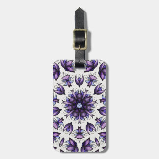 Étiquette À Bagage Motif kaléidoscopique Abstrait Mandala