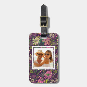 Étiquette À Bagage Motif lumineux de photo faite sur commande