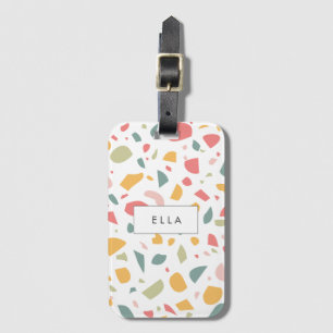 Étiquette À Bagage Motif pastel moderne
