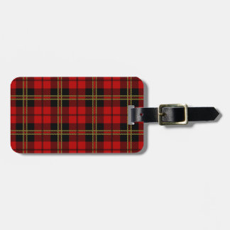 Étiquette À Bagage Motif rouge de tartan de Brodie