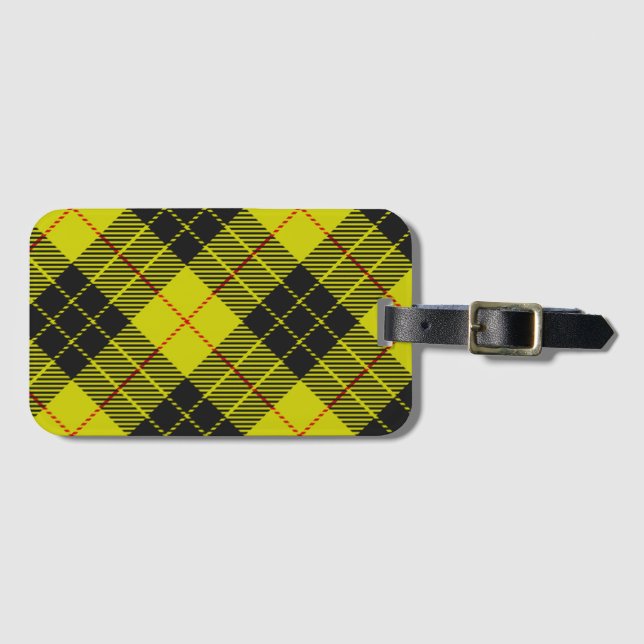 Étiquette À Bagage Motif tartan MacLeod (Devant Horizontal)