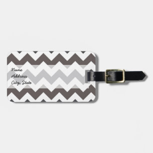 Étiquette À Bagage Motif tendance Chevron Zigzag 7