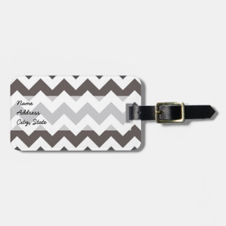 Étiquette À Bagage Motif tendance Chevron Zigzag 7