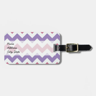 Étiquette À Bagage Motif tendance Chevron Zigzag 9