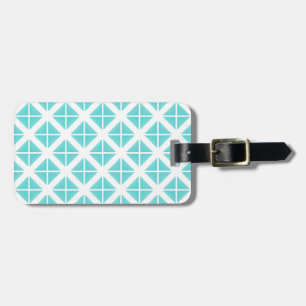 Étiquette À Bagage Motif Triangle tendance Turquoise
