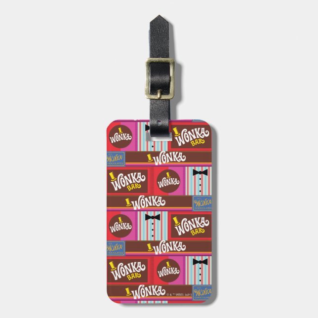Étiquette À Bagage Motif Willy Wonka (Devant Vertical)