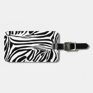 Étiquette À Bagage Motif zèbre