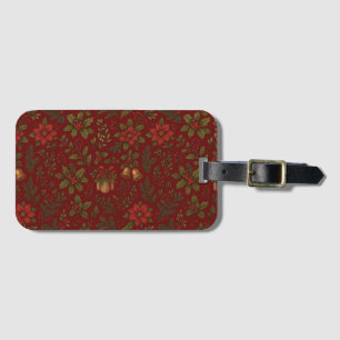 Étiquette À Bagage Motifs de Noël victoriens vintage
