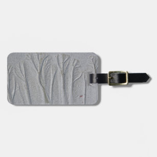 Étiquette À Bagage Motifs de sable comme des arbres