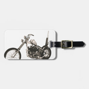 Étiquette À Bagage Moto classique américaine de couperet