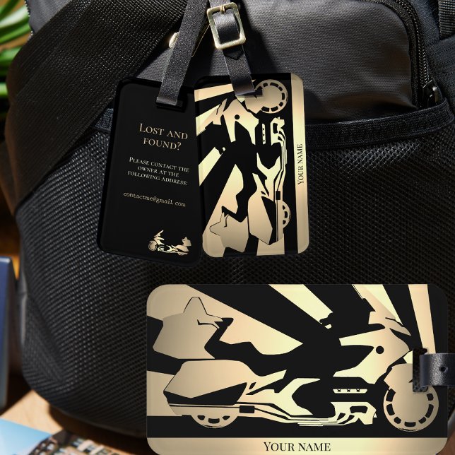 Étiquette À Bagage Moto moto moto moto motoBagage balise (Créateur téléchargé)