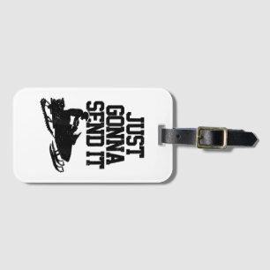 Étiquette À Bagage Motoneige Vient De L'Envoyer Drôle Motoneige Gif