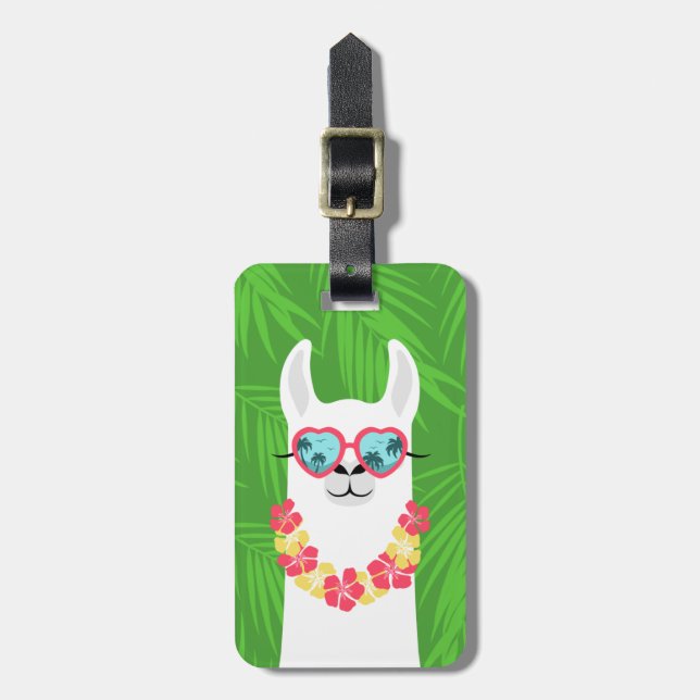 Étiquette À Bagage Mots clés Llama Luggage (Devant Vertical)