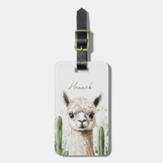 Étiquette À Bagage Mots clés Llama Luggage (Devant Vertical)