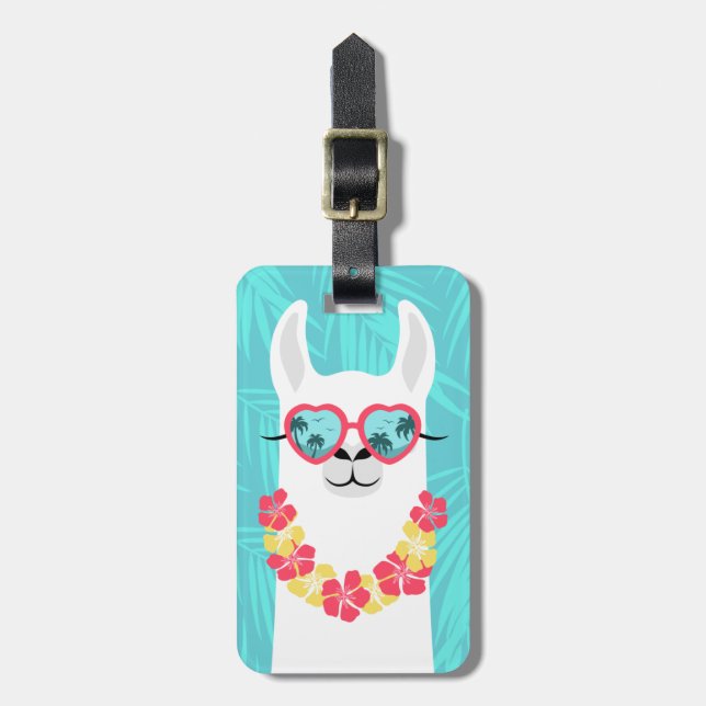 Étiquette À Bagage Mots clés Llama Luggage (Devant Vertical)