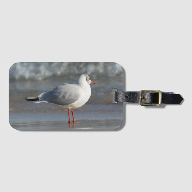Étiquette À Bagage Mouette (Devant Horizontal)