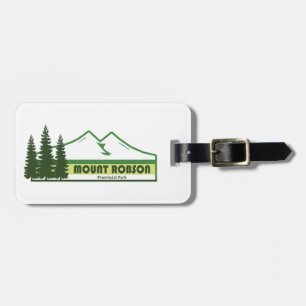Étiquette À Bagage Mount Robson Provincial Park Bandes Vertes