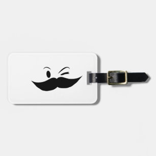 Étiquette À Bagage Moustache Kinky