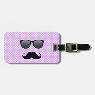 Étiquette À Bagage Moustache Noire Amusante Et Vêtements
