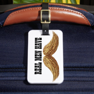 Étiquette À Bagage Moustache poilue personnalisée