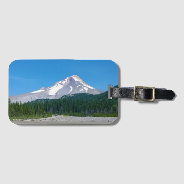 Étiquette À Bagage Mt Hood en été, Oregon (Devant Horizontal)
