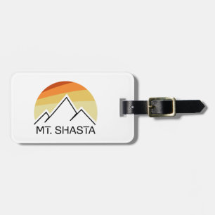 Étiquette À Bagage Mt. Shasta Retro