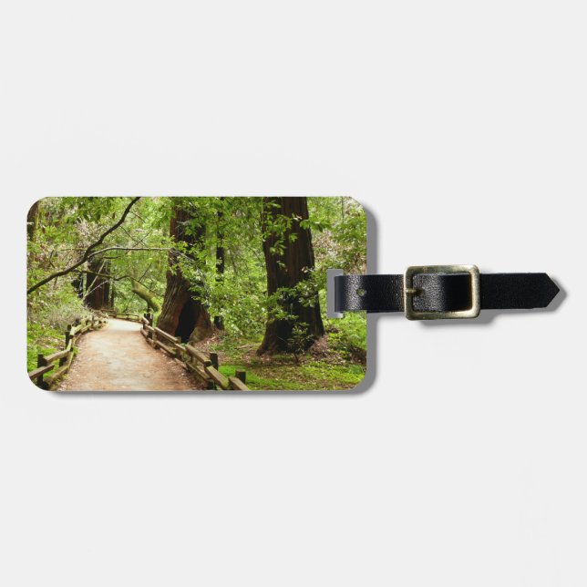 Étiquette À Bagage Muir Woods Path II Nature Photography (Devant horizontal)