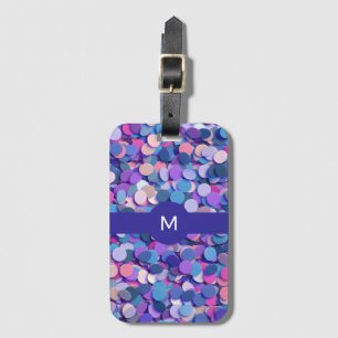 Étiquette À Bagage Multicolor Confetti