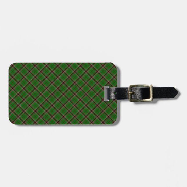 Étiquette À Bagage Murphy Clan Tartan Irish Designed Print (Devant horizontal)