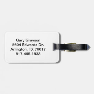 Étiquette À Bagage My Luggage Tag
