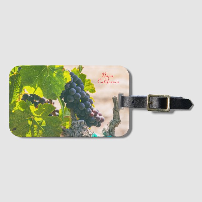 Étiquette À Bagage Napa Grapevine, California (Devant Horizontal)