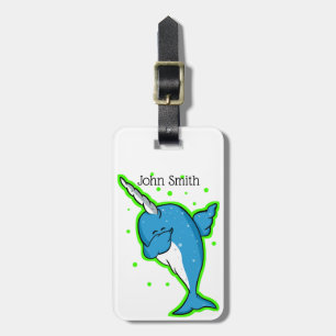 Étiquette À Bagage Narwhal Dabbing