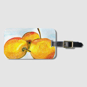 Étiquette À Bagage Nashi poire aquarelle fruit art