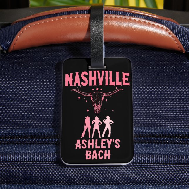 Étiquette À Bagage Nashville Bachelorette Dernier Bash À Nash Cowgirl (Verso Insitu 4)