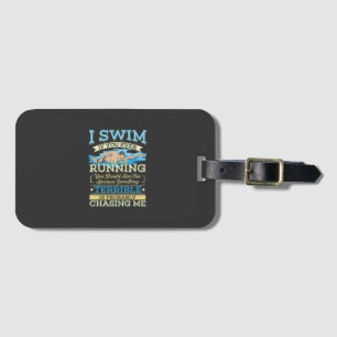 Étiquette À Bagage Natation - Je nage