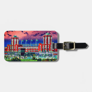 Étiquette À Bagage Navy Pier Chicago 1920's Watercolor Art Windy City