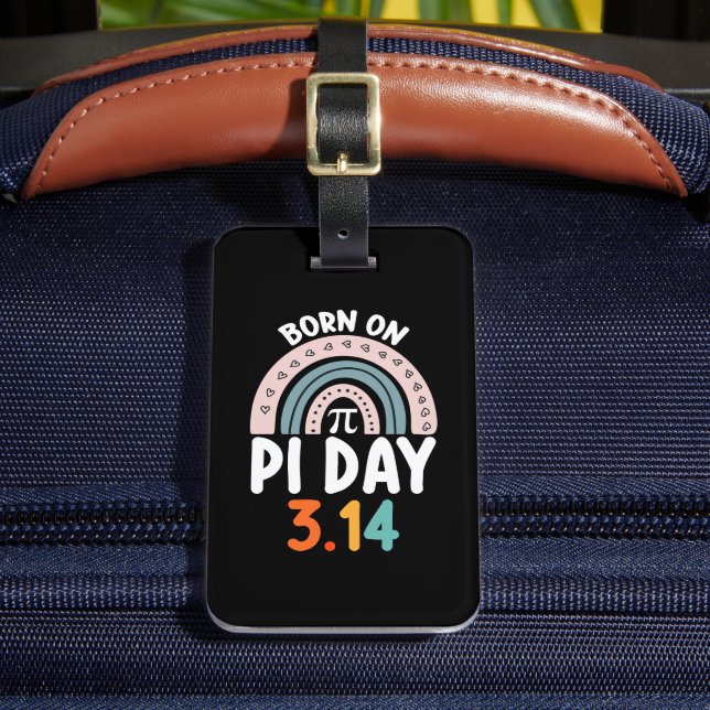 Étiquette À Bagage Né Le Jour Du Pi Anniversaire Math Funny (Insitu Rectoal 2)