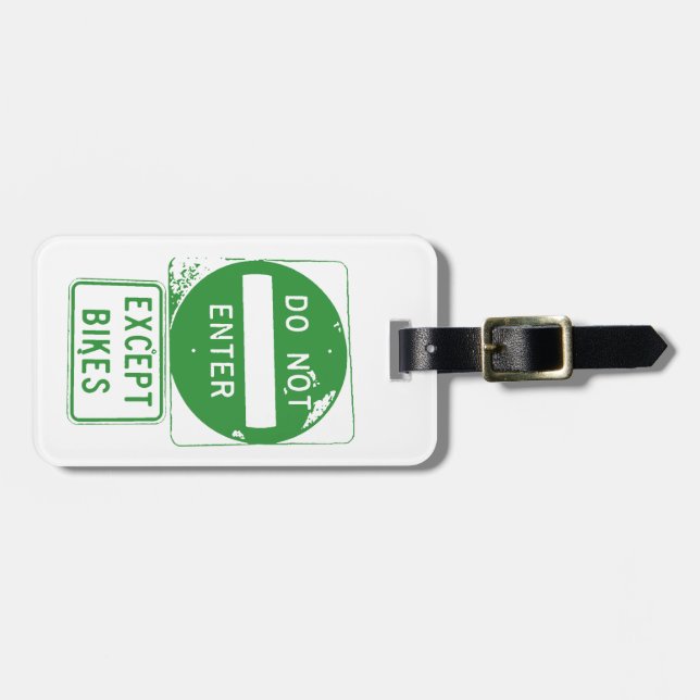 Étiquette À Bagage Ne pas entrer sauf les vélos (Devant horizontal)