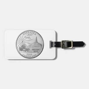 Étiquette À Bagage Nebraska State Quarter
