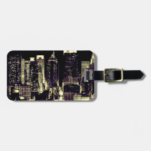 Étiquette À Bagage New York City la nuit