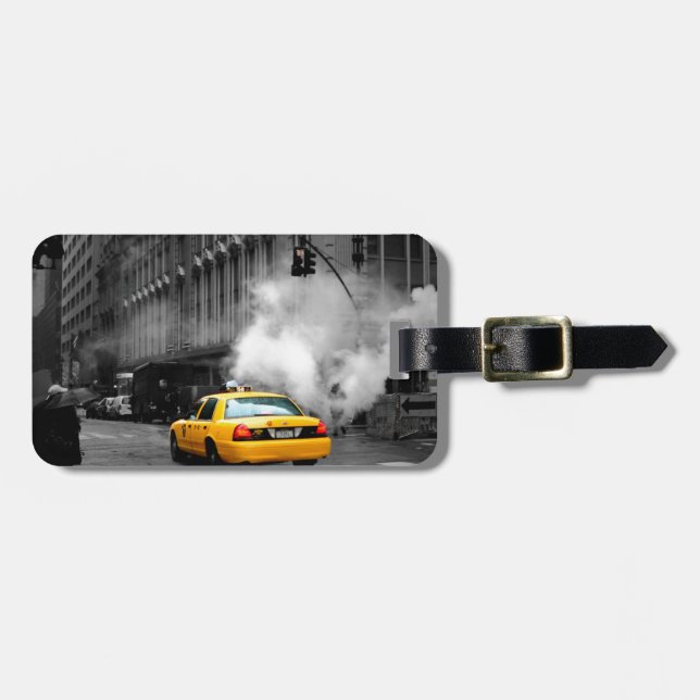 Étiquette À Bagage New York Ville Yellow Cab (Devant horizontal)