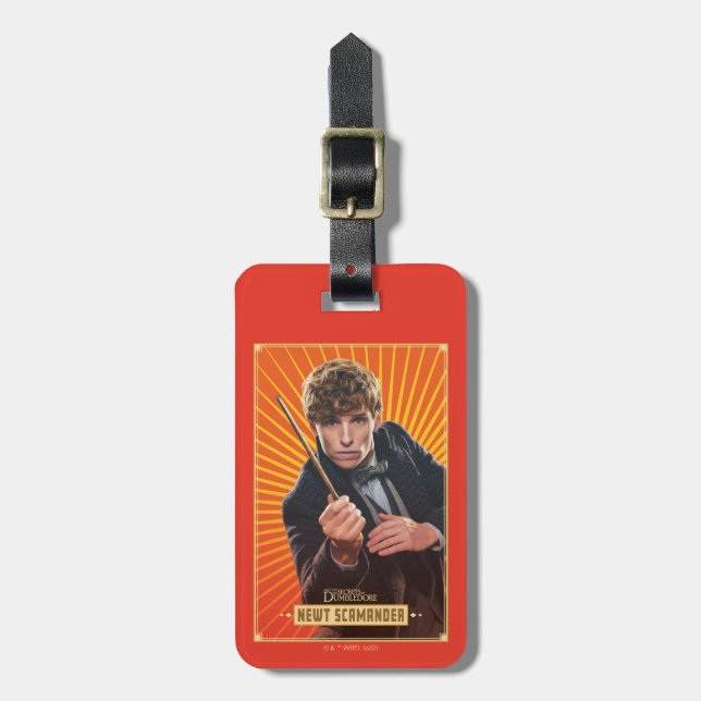 Étiquette À Bagage Newt Scamander Character Graphic (Devant Vertical)