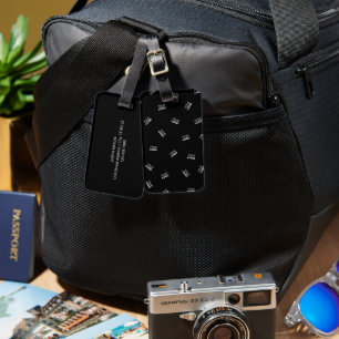 Étiquette À Bagage N'importe quel logo ou image téléchargée   Motif d