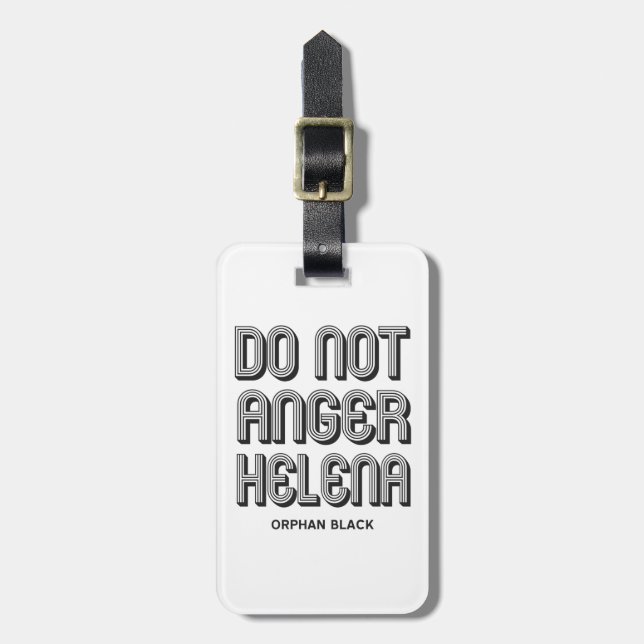 Étiquette À Bagage N'irritez pas Helena (Devant Vertical)