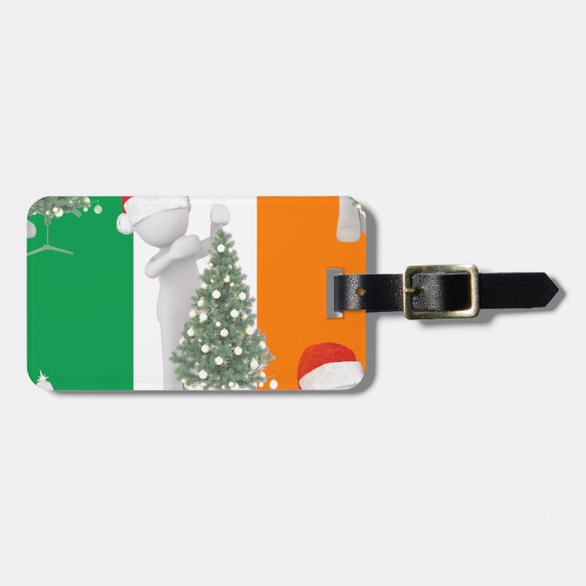 Étiquette À Bagage noël irlandais (Devant horizontal)