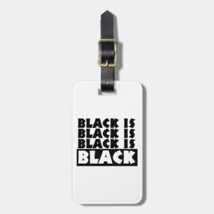 Étiquette À Bagage Noir Est Noir